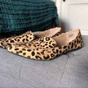 Steve Madden Cow Hair Leopard Flats Size 8